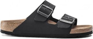 Birkenstock Arizona Slippers Black Narrow fit | Zwart | Imitatieleer