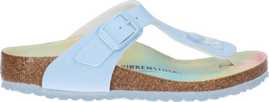 Birkenstock Gizeh Kids Slippers Candy Ombre Light Blue Narrow fit | Blauw | Imitatieleer