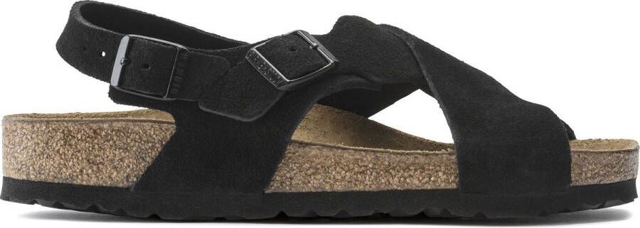 Birkenstock Sandalen Tulum Zwart Suede