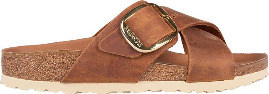 Birkenstock Siena Big Buckle Dames Slippers Cognac Narrow-fit - Foto 3