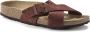 Birkenstock slipper SIENA Chocolate Velours Leather Soft Footbed narrow - Thumbnail 1