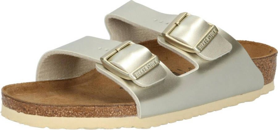 Birkenstock Arizona Kids Slippers Electric Metallic Gold Narrow fit | Goud | Imitatieleer - Foto 4