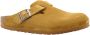 Birkenstock Bruine Corduroy Sandalen Leer Instapper Brown Unisex - Thumbnail 1