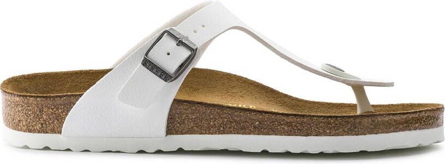 Birkenstock Slipper Gizeh 0745531 Wit Mat Normaal