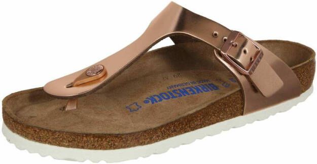 Birkenstock Gizeh Nl Wb Womens Metallic Copper Schoenmaat 35 Slides 1005048 - Foto 4