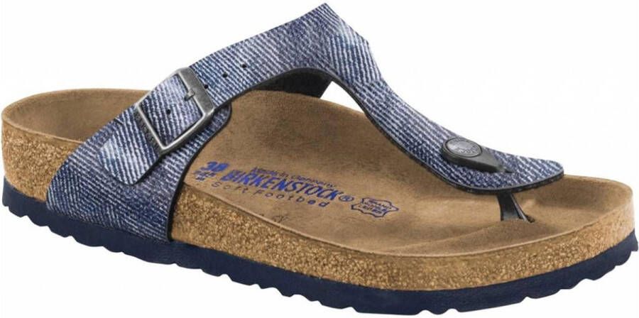 Birkenstock Gizeh CL used jeans narrow sandalen kids - Foto 3