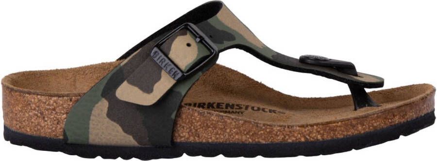 Birkenstock Gizeh jongens slipper Zwart multi