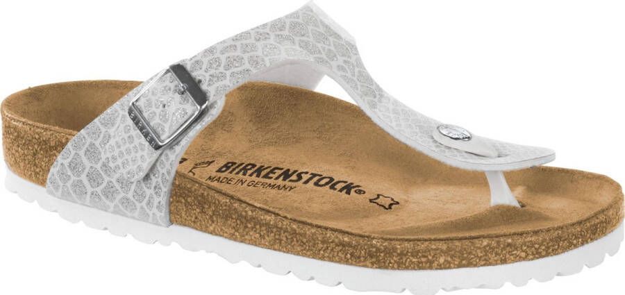 Birkenstock Slippers Gizeh Magic Snake White