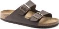 Birkenstock Platte sandalen Arizona Birko-Flor Narrow Dark Brown - Donkerbruin