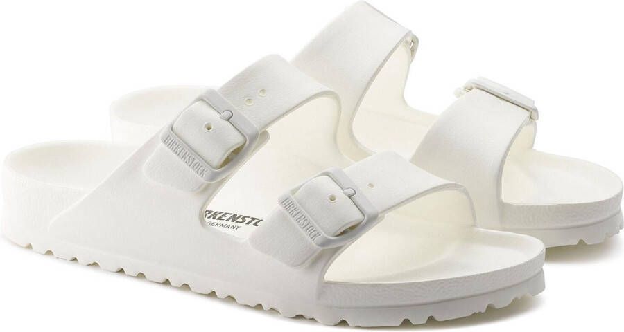 Birkenstock Witte Rubberen Slipper Dubbele Gespsluiting White - Foto 7