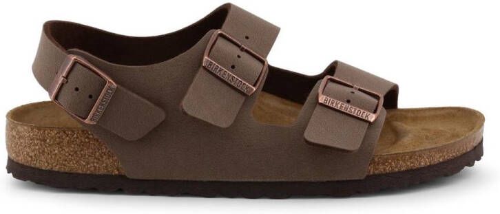 Birkenstock Bruine Sandalen met Leren en Synthetische Voering Brown Unisex