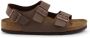 Birkenstock Bruine Sandalen met Leren en Synthetische Voering Brown Unisex - Thumbnail 1