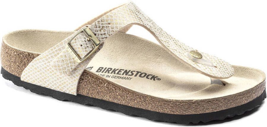 Birkenstock Teenslippers Gizeh Shiny in glanzende reptiel-look - Foto 6