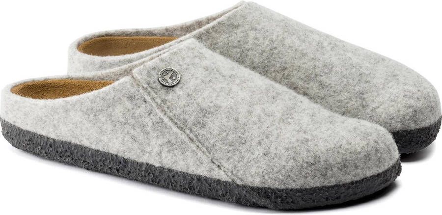 Birkenstock Zermatt narrow Filz Shearling Cozy Home Pantoffels Light Grey - Foto 3