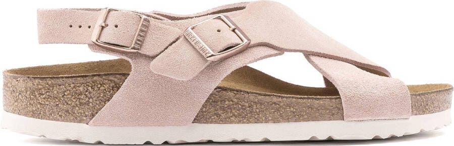 Birkenstock Tulum Dames Sandalen Light Rose Narrow-fit Roze Suède