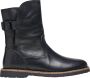Birkenstock Zwarte Leren Enkellaarzen met Opvallend Gespdetail Black Dames - Thumbnail 1