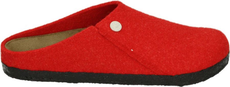 Birkenstock ZERMATT FELT Dames pantoffels Rood