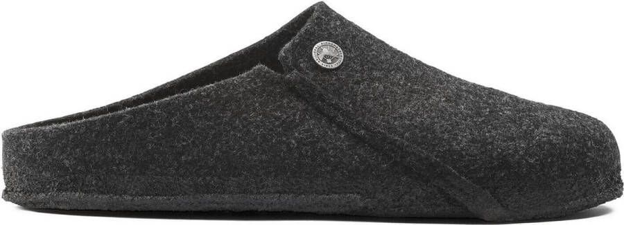 Birkenstock Zermatt Pantoffels Anthracite Regular fit | Grijs | Wolvilt