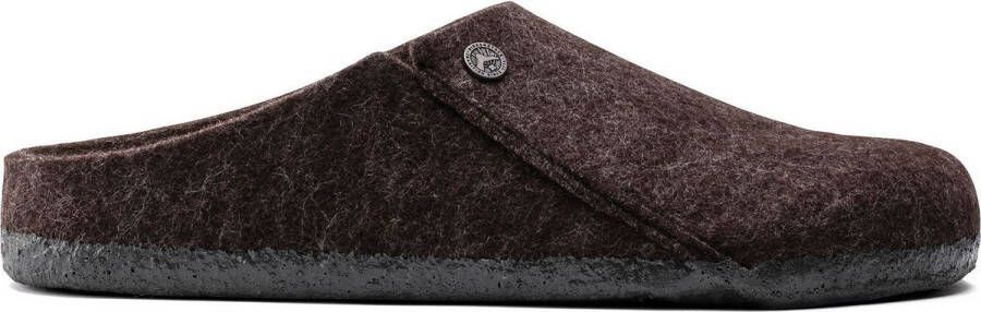 Birkenstock Zermatt Rivet wollen pantoffel Brown Heren