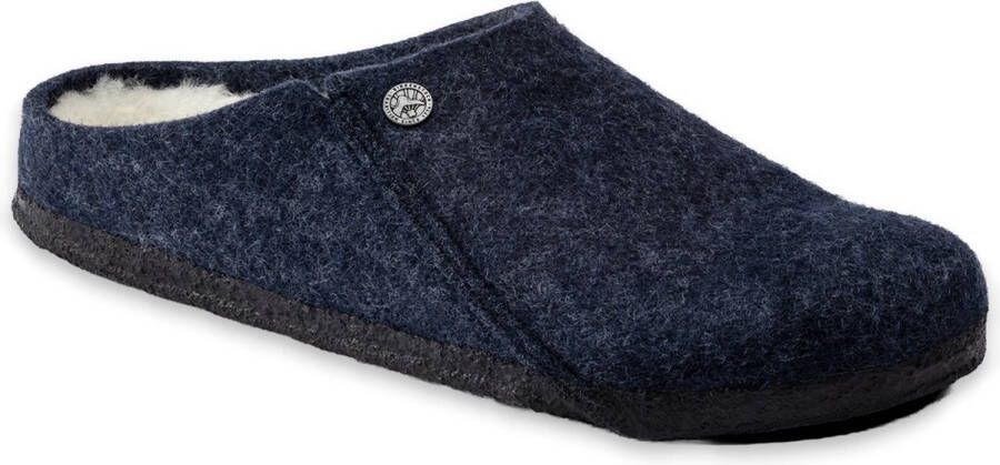 Birkenstock Zermatt Pantoffels Dark Blue Narrow fit | Blauw | Wolvilt - Foto 2