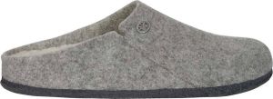 Birkenstock Zermatt Pantoffels Light Grey Regular fit | Grijs | Wolvilt