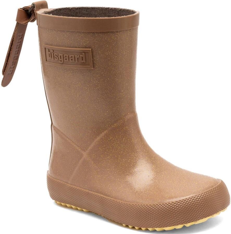 Bisgaard Bruine glitter kinderregenlaars Fashion van