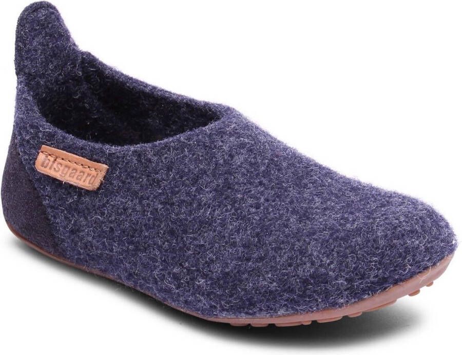 Bisgaard Pantoffels voor baby's Basic wool Blauw EU