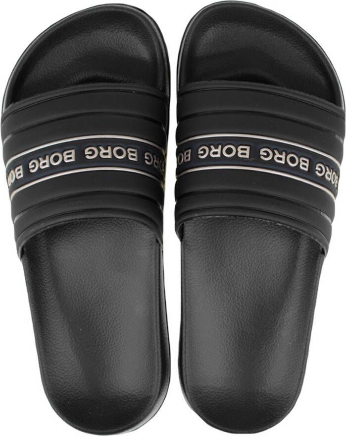 Björn Borg dames slippers harper logo zwart
