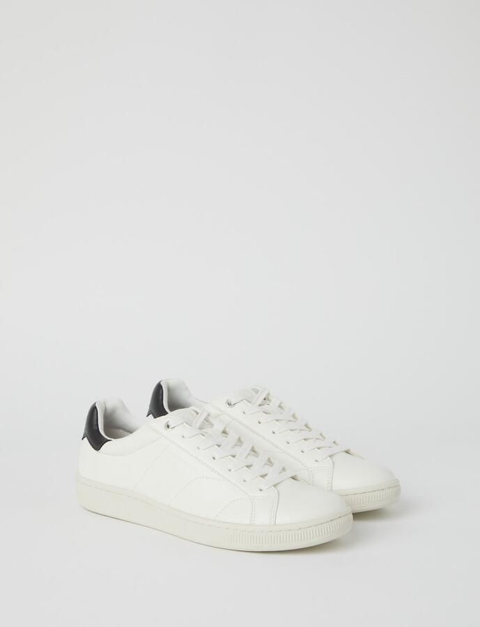 Björn Borg Deuce Heren Sneaker Schoenen Mannen Witte Sneaker Wit Donkerblauw