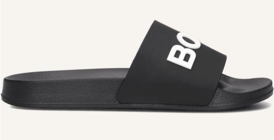 Björn Borg Heren Badslipper Knox Black-white Zwart