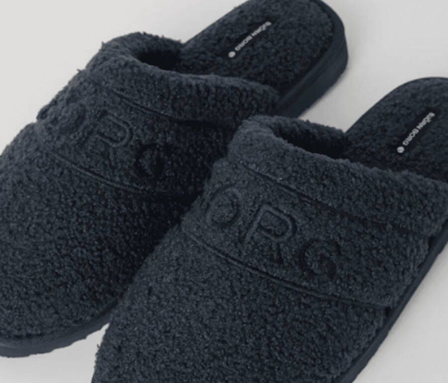 Björn Borg Homy Heren Pantoffel Sloffen Mannen Instapper Donkerblauw