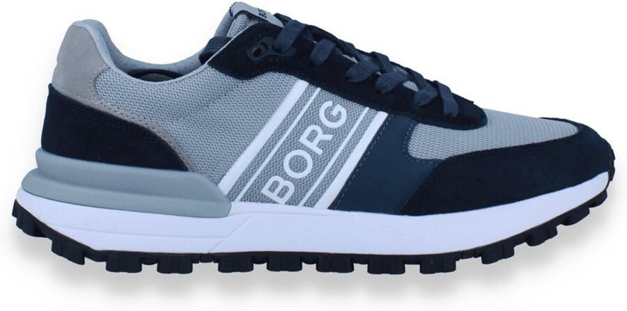 Björn Borg Heren Sneaker R2400 Suede Navy-light Grey Blauw - Foto 2
