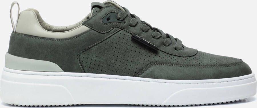 Björn Borg Lage Nubuck Leren Sneaker Green Heren