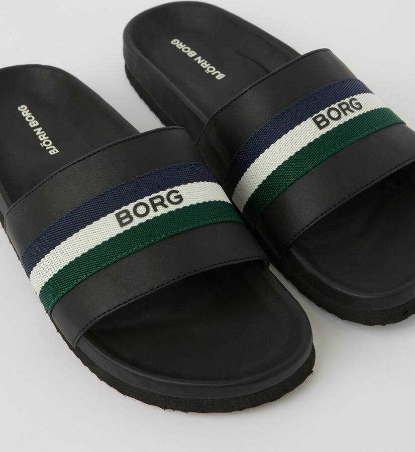 Björn Borg Heritage Badslipper Zwart