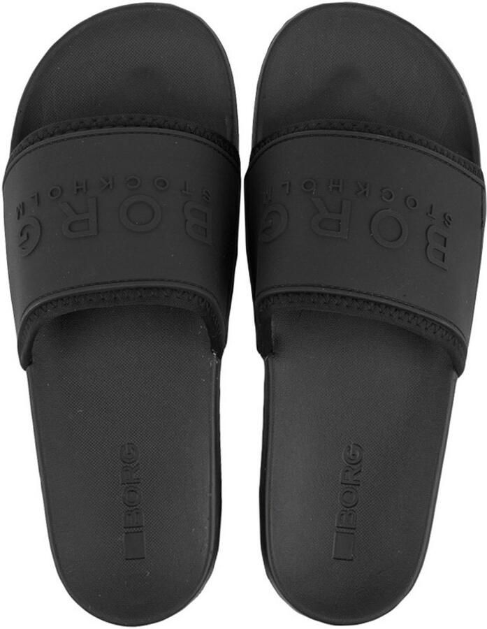 Björn Borg heren slippers romeo logo zwart