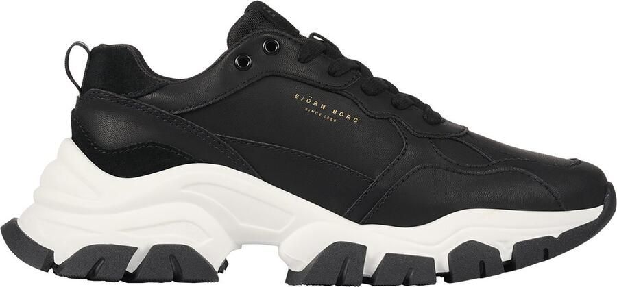 Björn Borg Chunky Lage Sneaker voor Dames Black Dames
