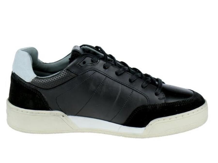 Björn Borg Donkerbruine Leren Lage Sneaker Black Heren