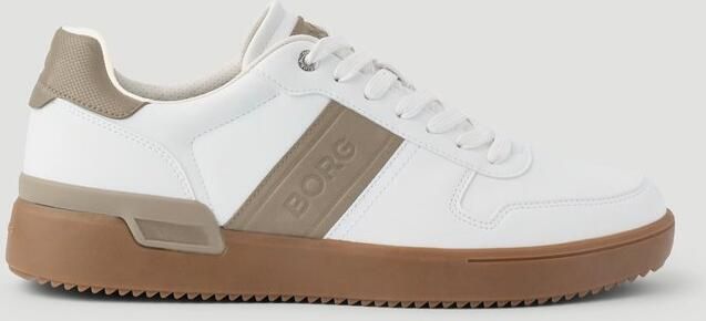 Björn Borg Spin WB Sneaker Heren Lage Schoen Mannen Wit Beige - Foto 4