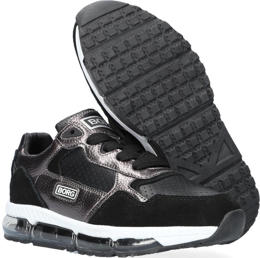 Björn Borg Meisjes Veterschoenen Bjorn Borg X500 Blk slvr Zwart - Foto 4