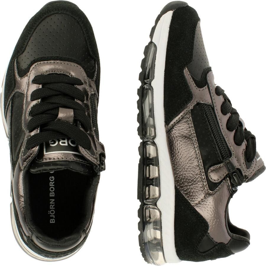 Björn Borg Meisjes Veterschoenen Bjorn Borg X500 Blk slvr Zwart - Foto 3