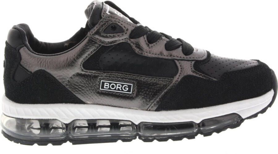 Björn Borg Meisjes Veterschoenen Bjorn Borg X500 Blk-slvr Zwart
