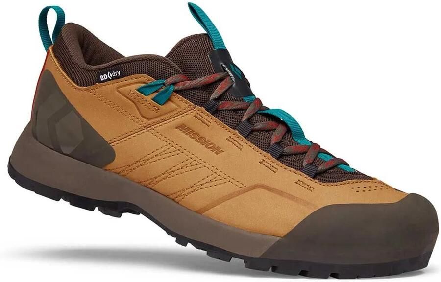 Black Diamond Mission Leather Low WP Approachschoenen Heren Amber Cafe Brown