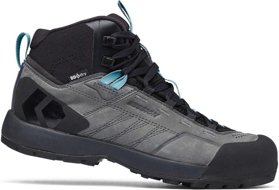 Black Diamond Mission Leather Mid Wp Approachschoenen Grijs Vrouw