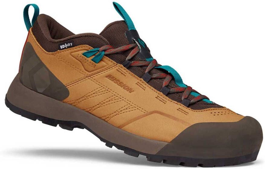Black Diamond Mission Leather Low WP Approachschoenen Heren Amber Cafe Brown