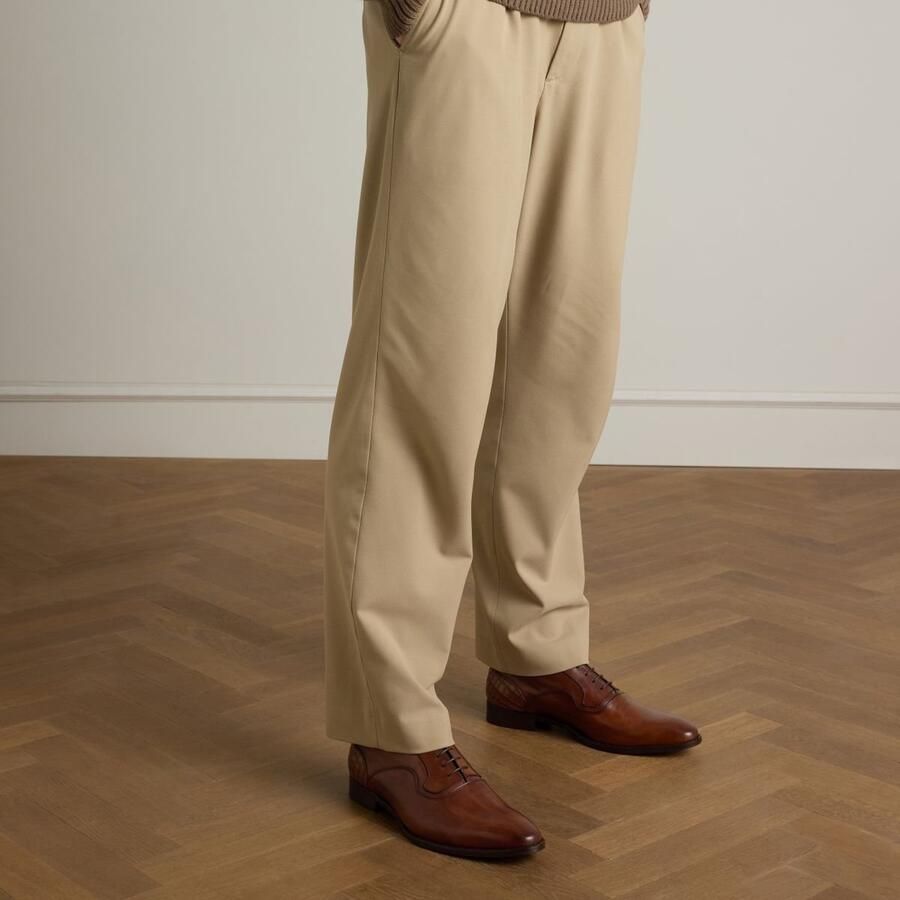 Black Label Heren Donkerbruine leren veterschoenen - Foto 4