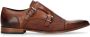 Manfield Black Label leren gespschoenen bruin - Thumbnail 2