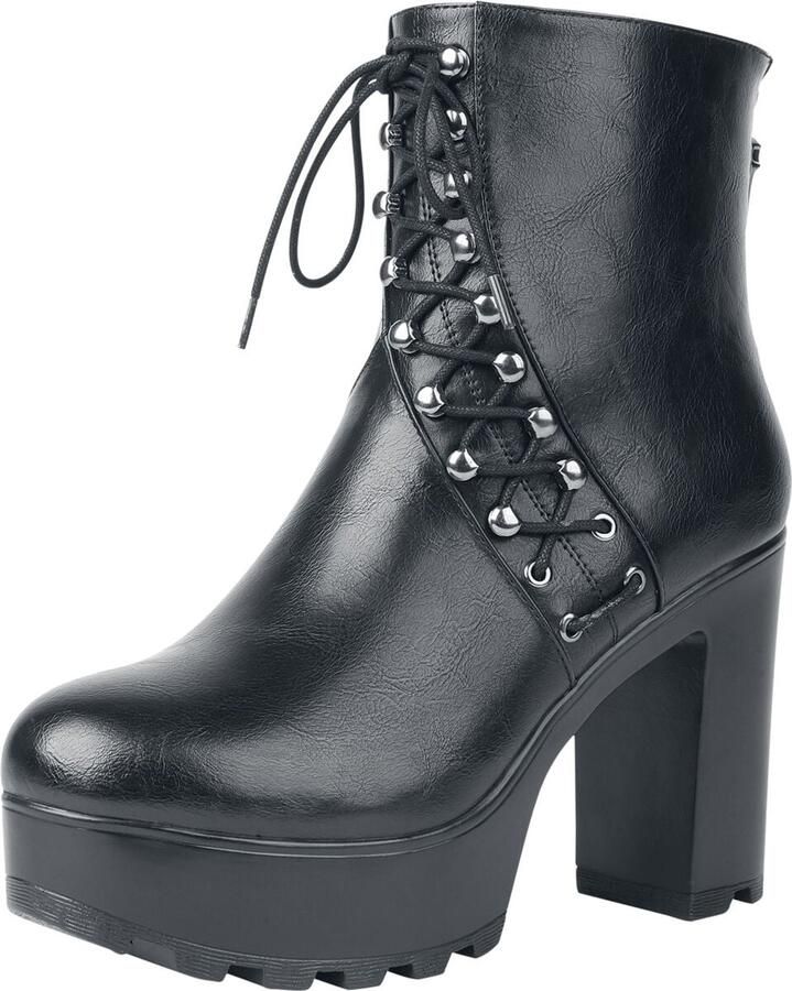 Black Premium by EMP zwarte pumps met plateau en blokhak Dames