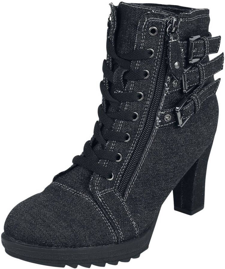 Black Premium by EMP Zwarte hoge hakken met denim look Vrouwen