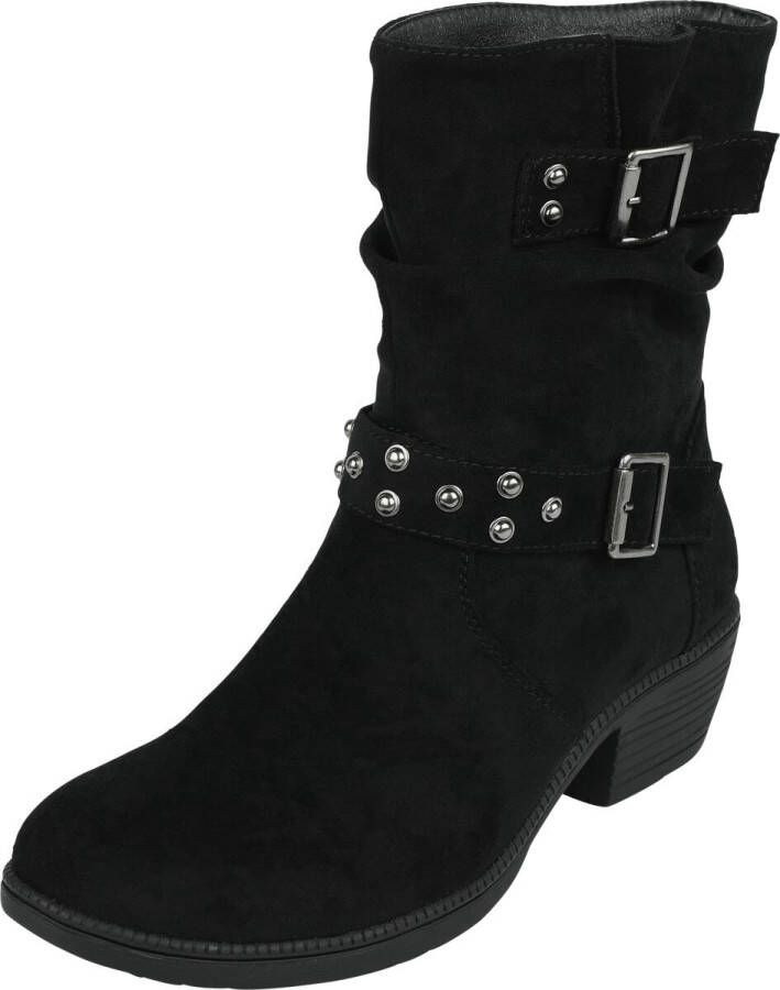 Black Premium by EMP zwarte laarzen in suède look Vrouwen
