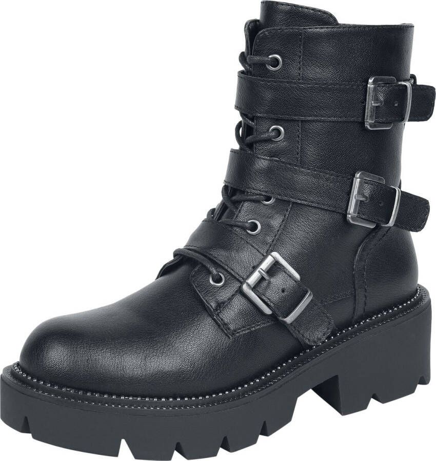 Black Premium by EMP Zwarte laarzen met rits en vetersluiting Vrouwen
